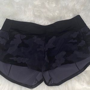 Lululemon black camo shorts